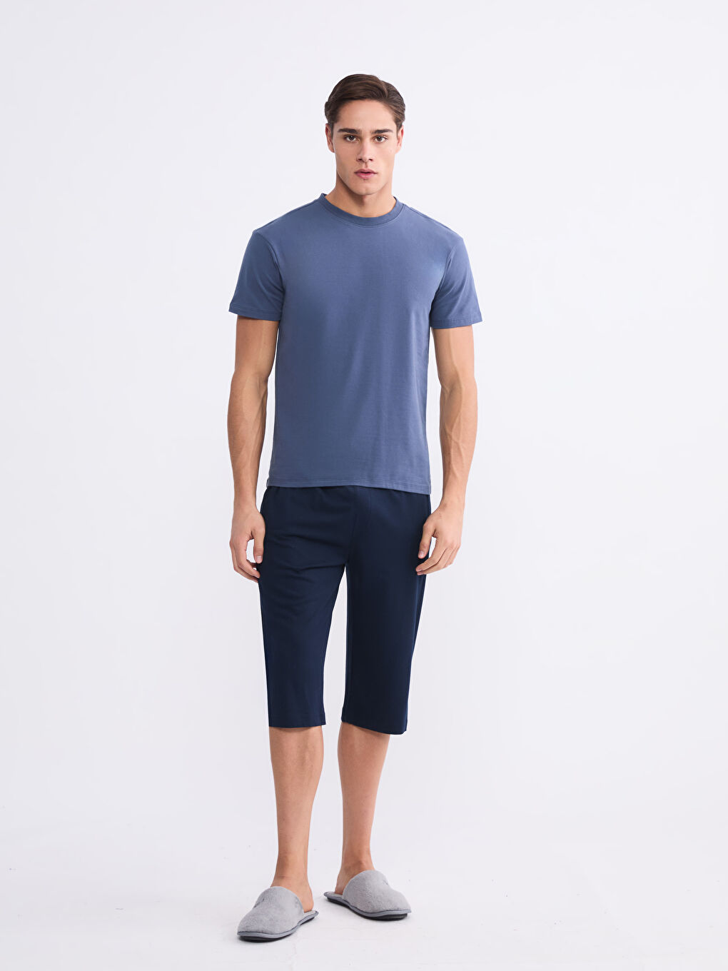 İndigo Bisiklet Yaka Kısa Kollu Erkek Atlet-2