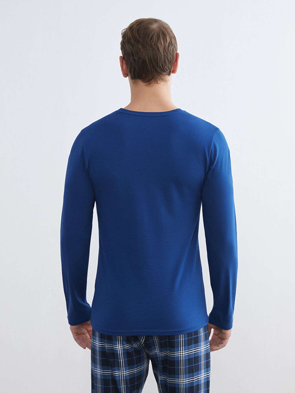 Crew Neck Long Sleeve Men's Vest-3