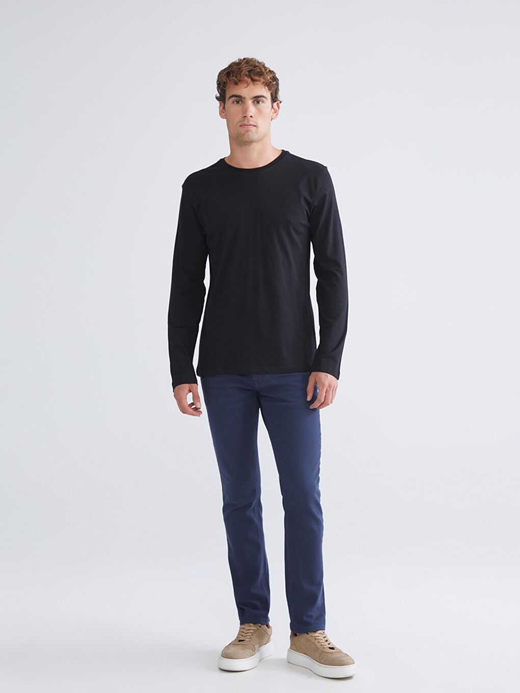 Gilet à Manches Longues pour Hommes avec Col Rond-1