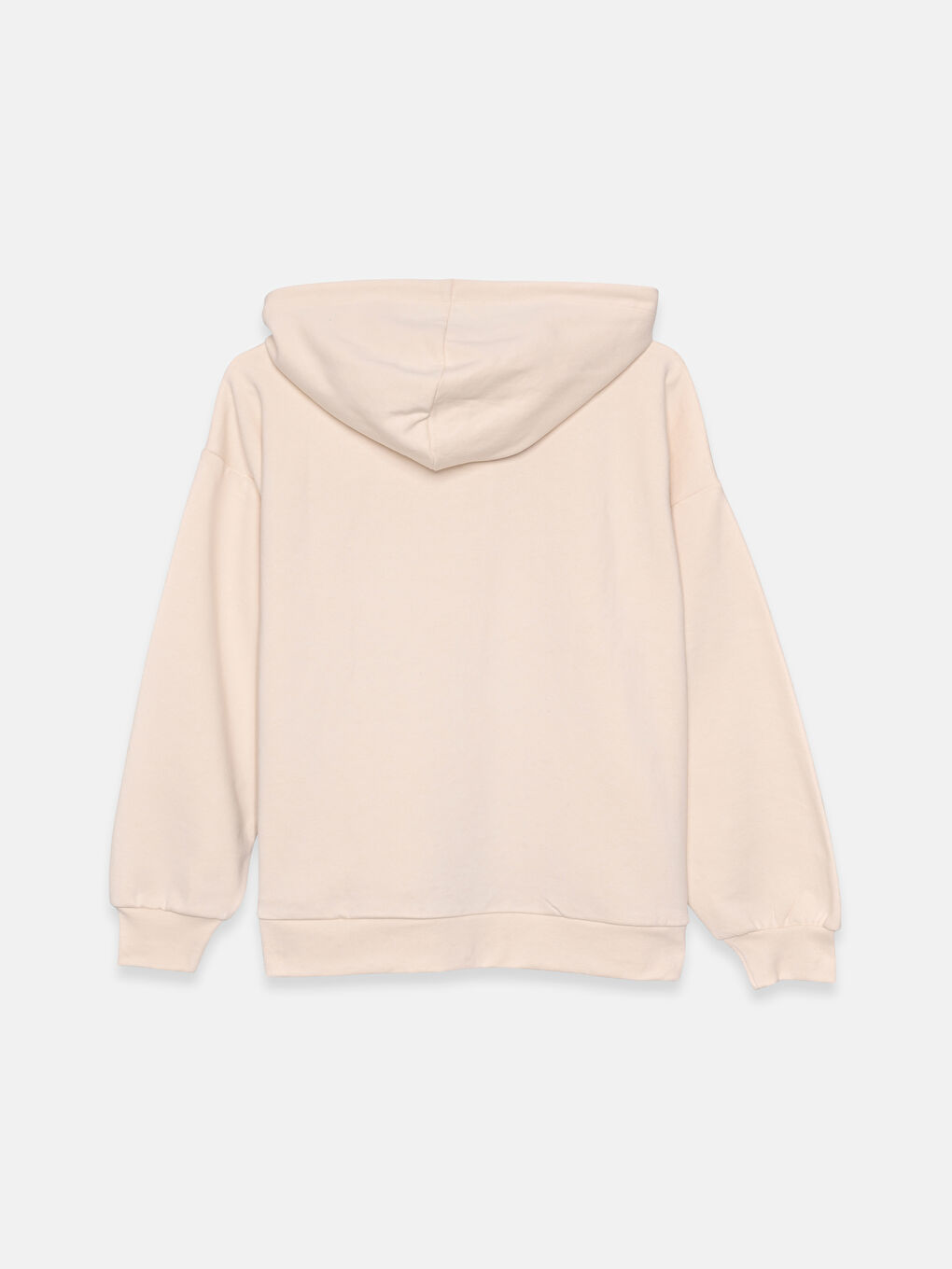 Толстовка на молнии с капюшоном оверсайз для женщин-1