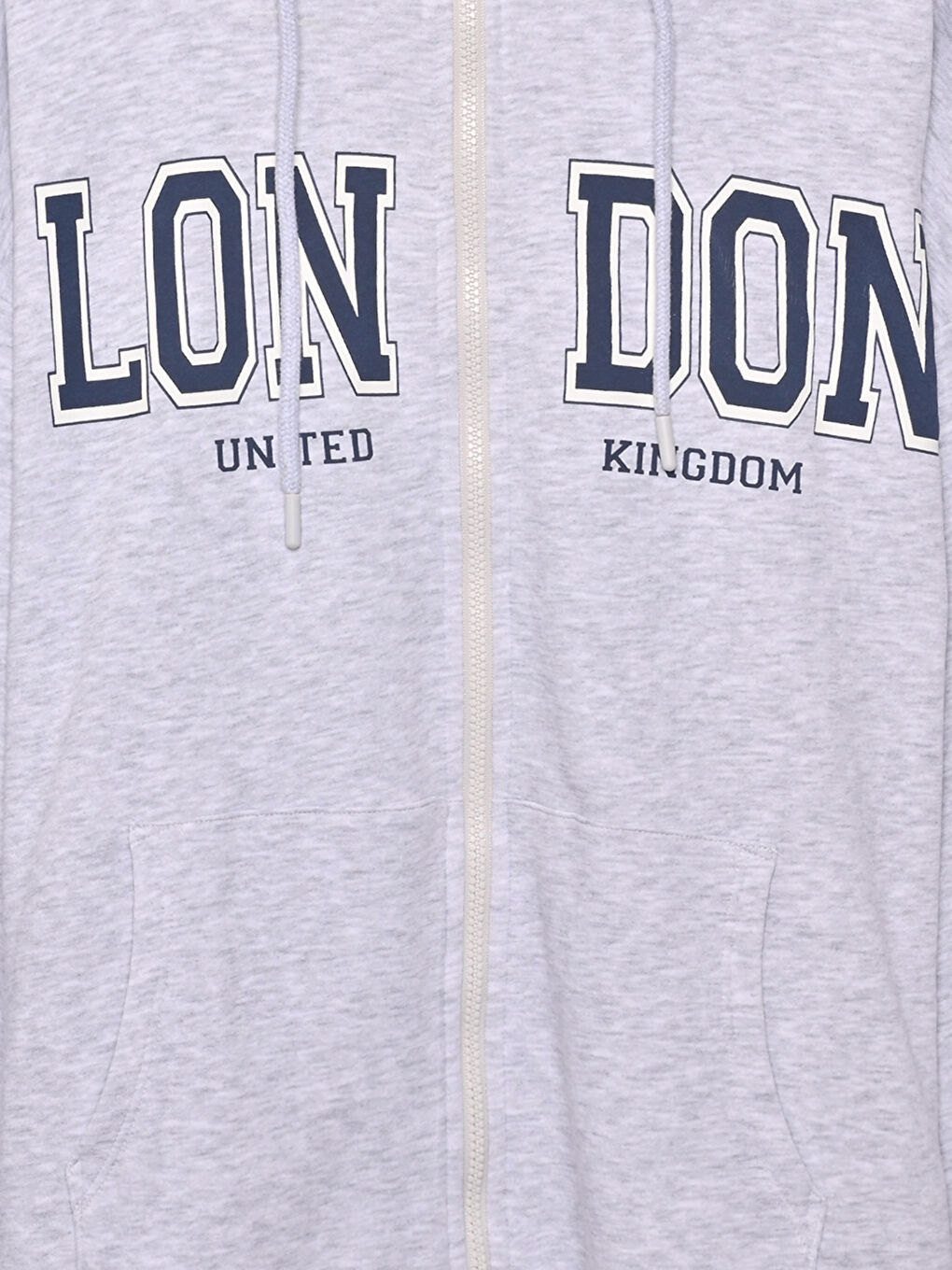 Hooded Oversize Women's Zipper Sweatshirt-2