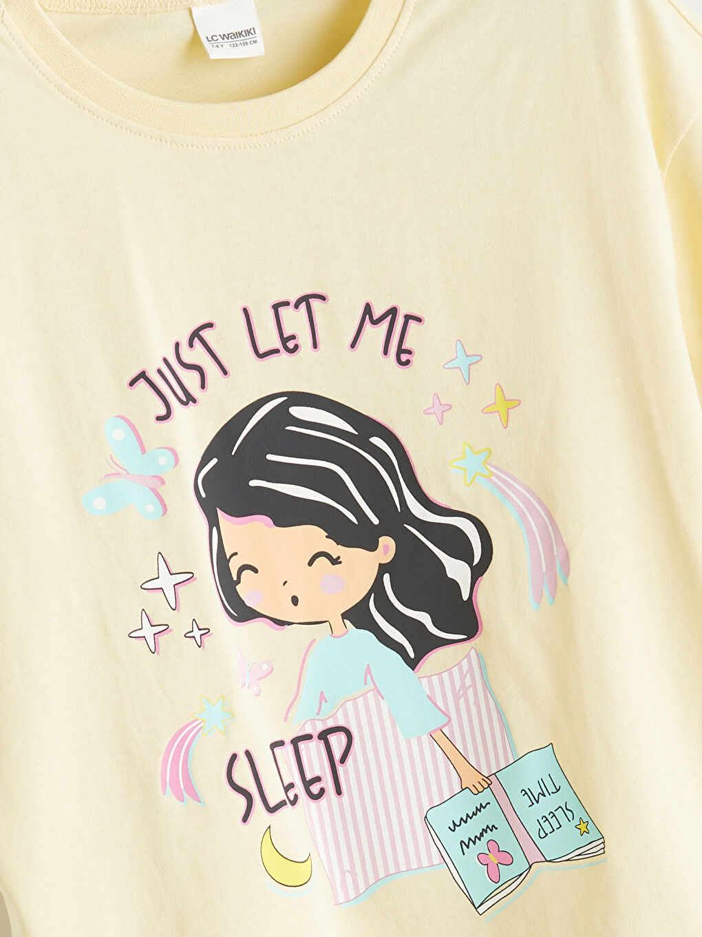 LCW Kids Crew Neck Girls' Pyjama Set -W50581Z4-FQ0