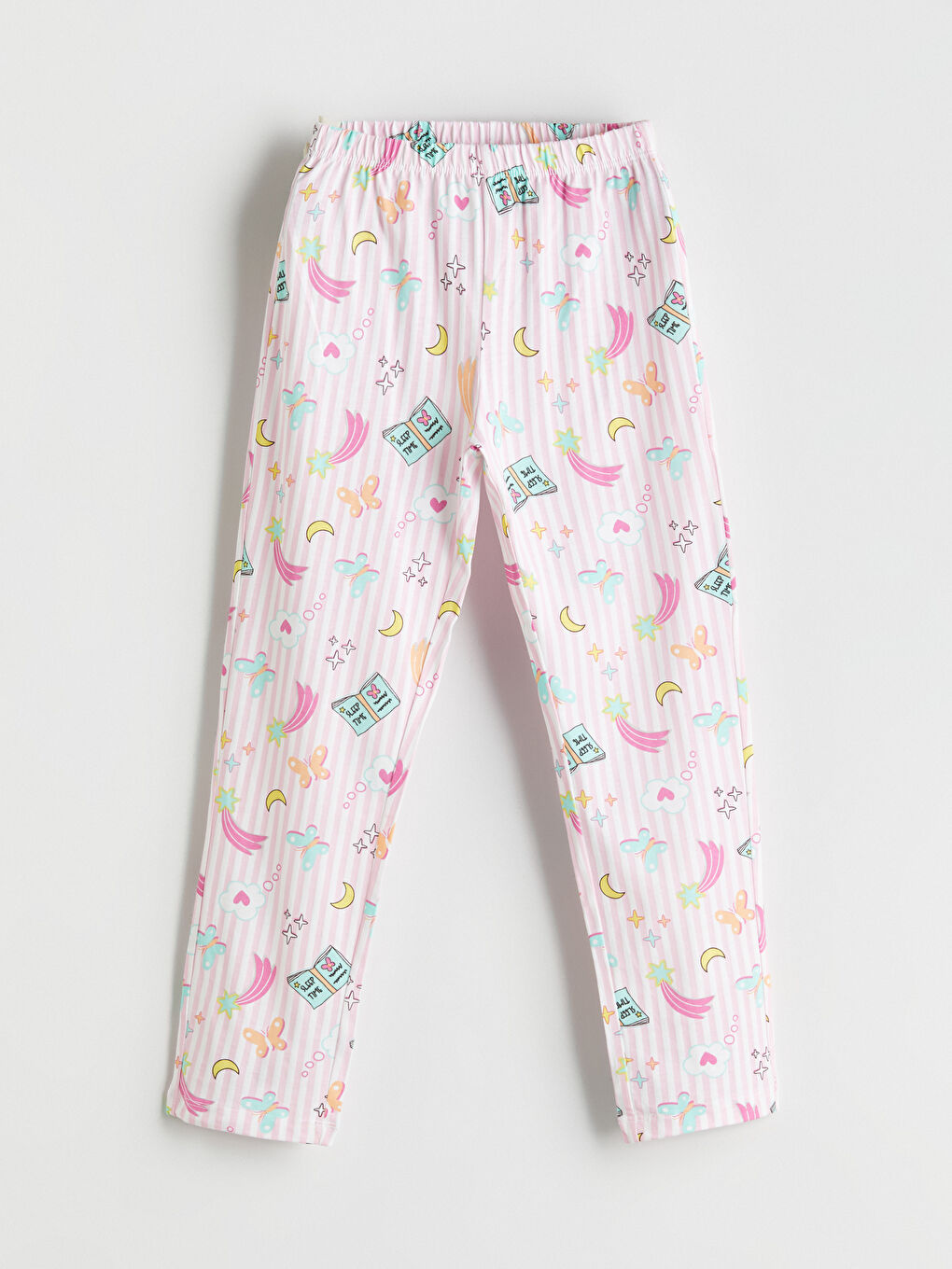 LCW Kids Crew Neck Girls' Pyjama Set -W50581Z4-FQ0
