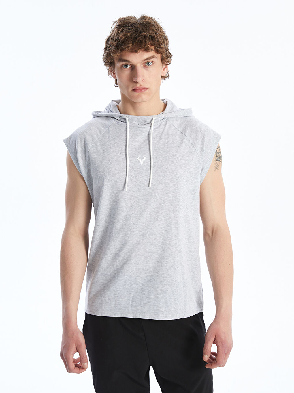 XSIDE ACTIVE Hooded Men's Sleeveless T-Shirt -W50589Z8-LAK