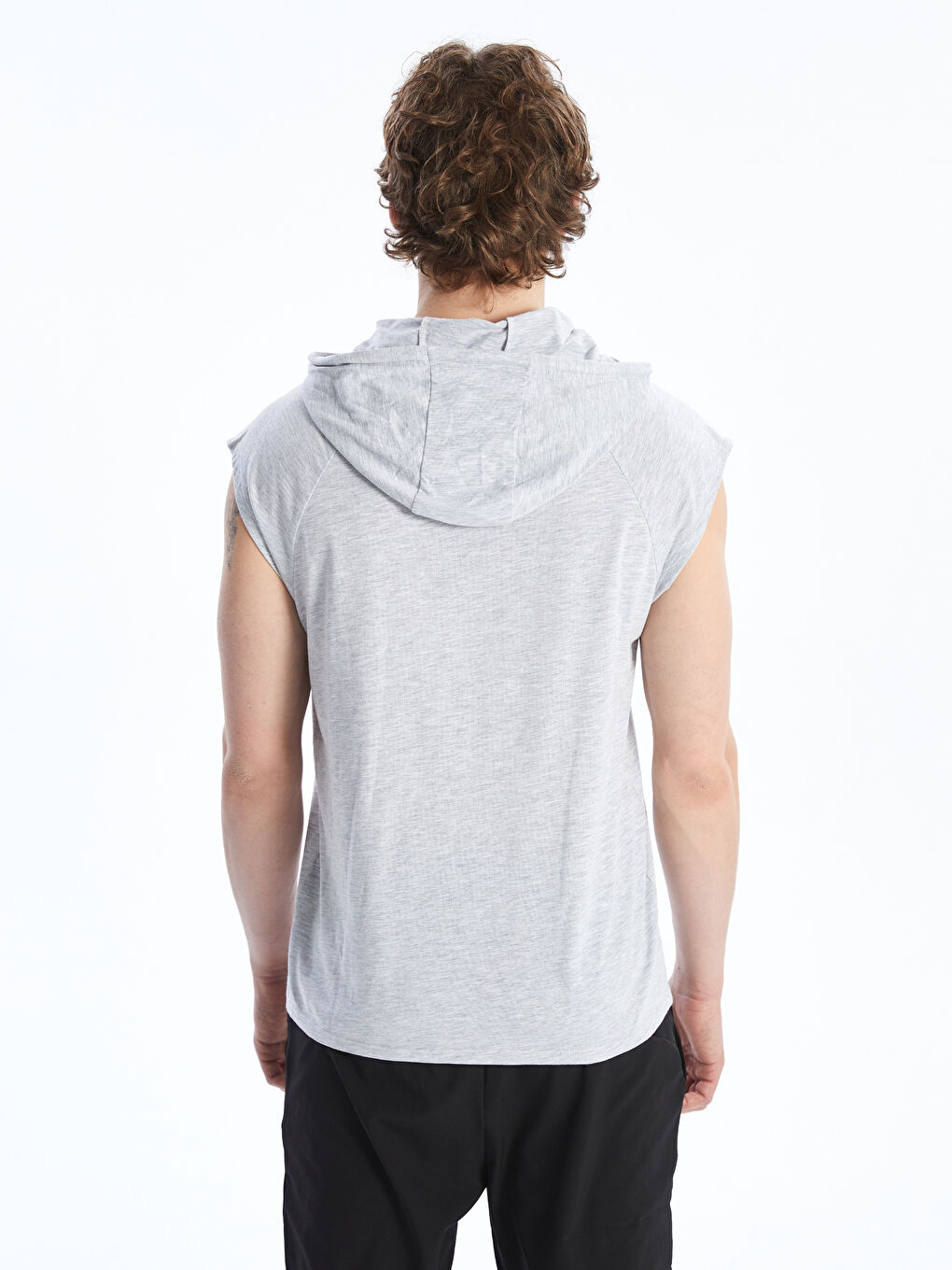 XSIDE ACTIVE Hooded Men's Sleeveless T-Shirt -W50589Z8-LAK