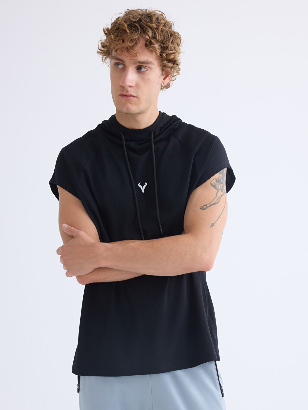 XSIDE ACTIVE Hooded Men's Sleeveless T-Shirt -W50589Z8-CVL