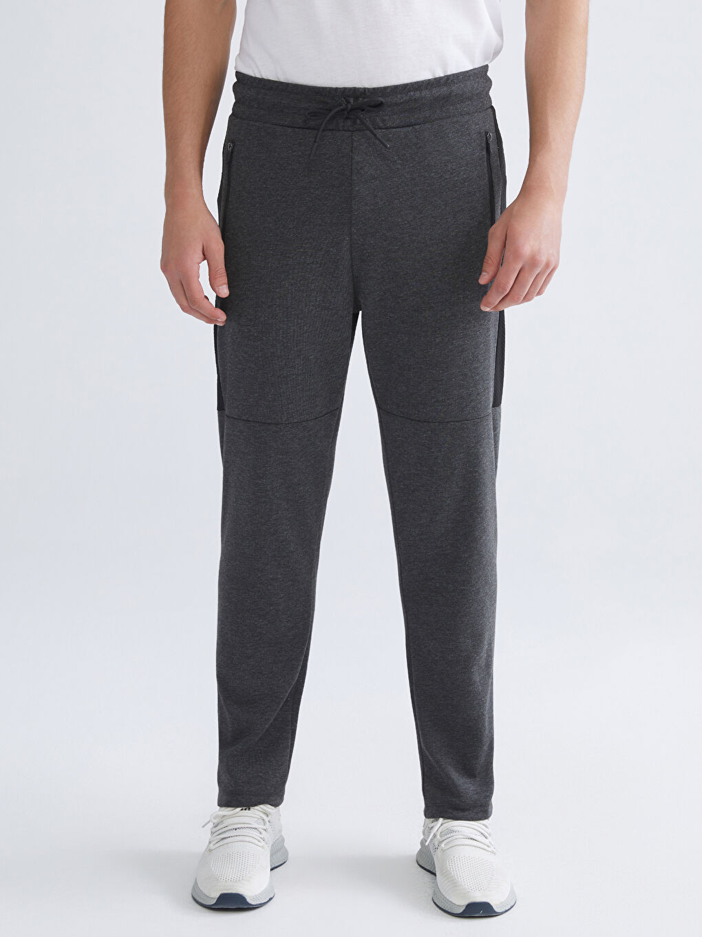 Antrasit Slim Fit Erkek Spor Eşofman Altı-1