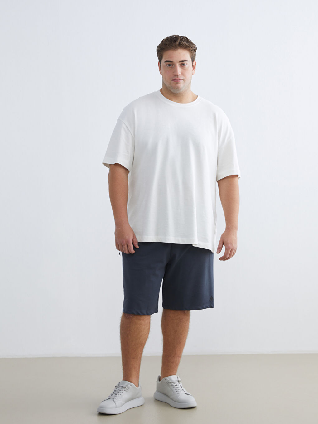 Antrasit Slim Fit Erkek Spor Şort-1