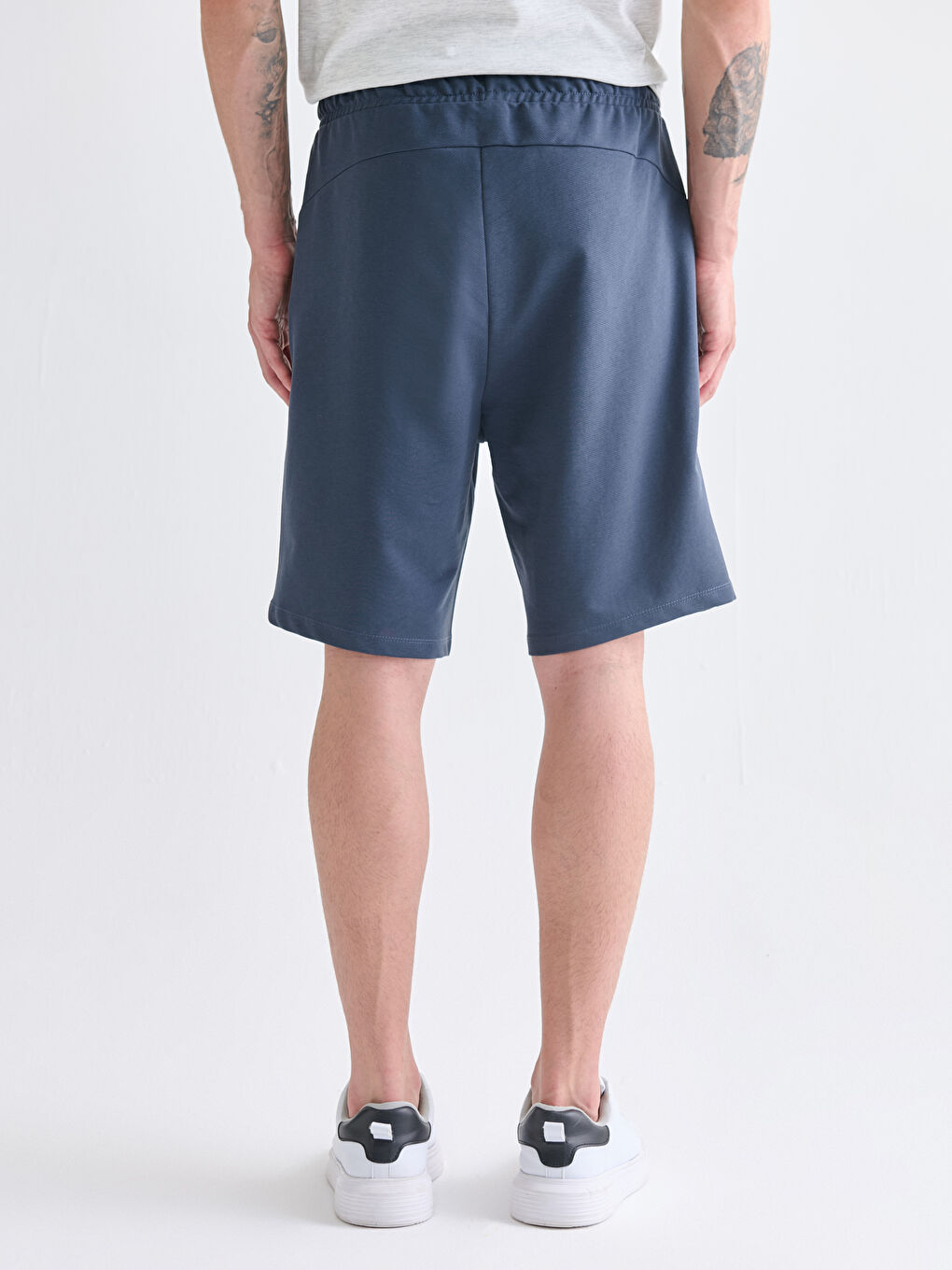 Antrasit Slim Fit Erkek Spor Şort-4