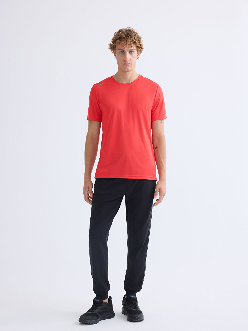 Crew Neck Short Sleeve Men's Sports T-Shirt-1