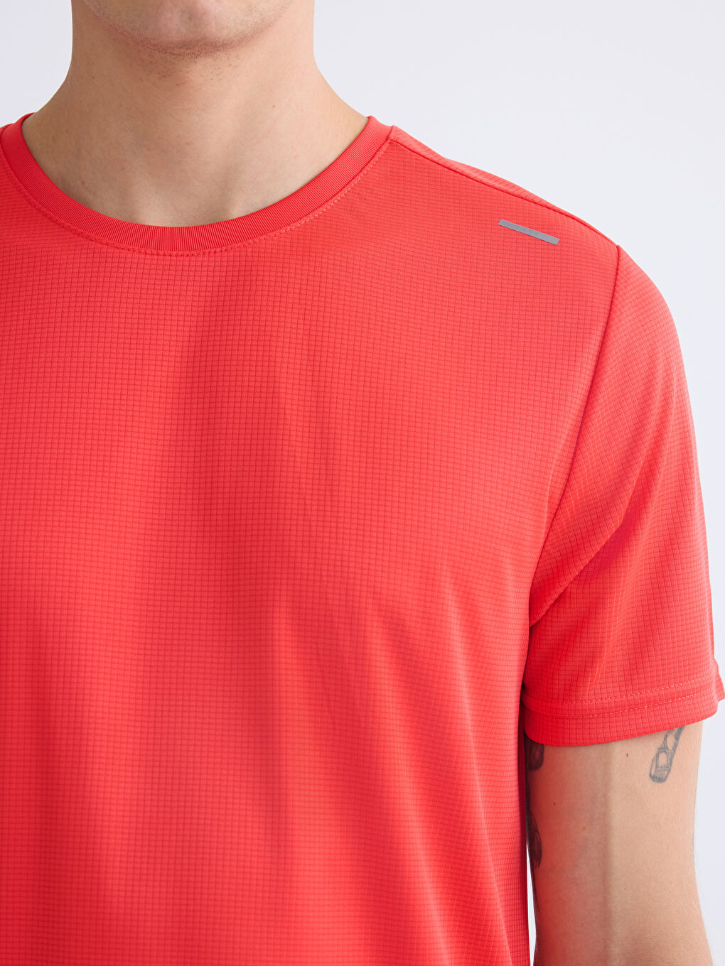 Crew Neck Short Sleeve Men's Sports T-Shirt-2
