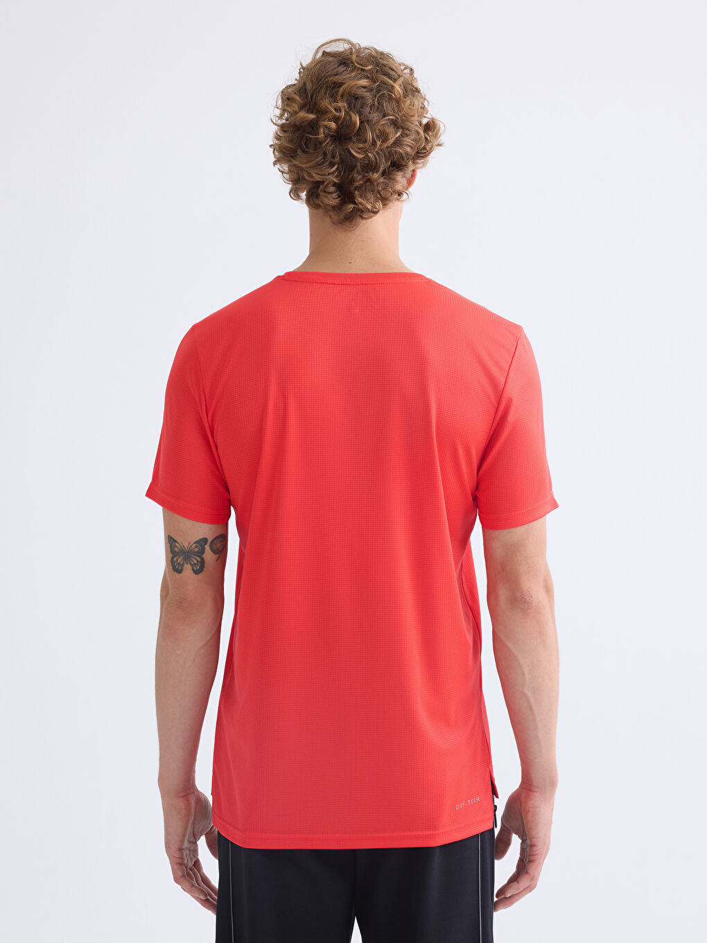 Crew Neck Short Sleeve Men's Sports T-Shirt-3