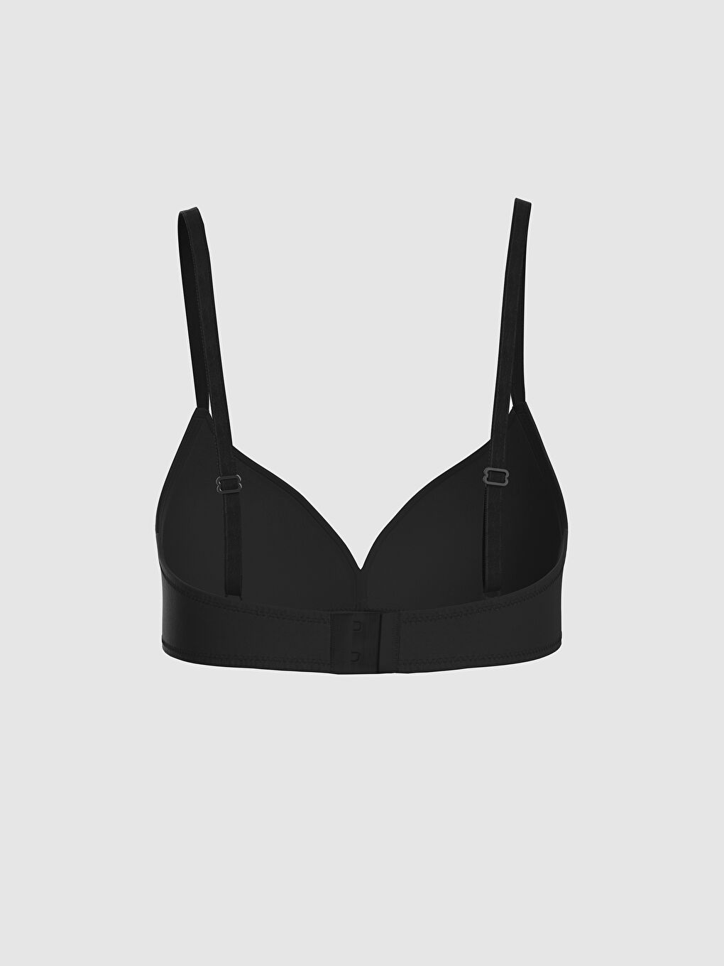 Siyah Balensiz Dolgusuz Düz Sütyen-1