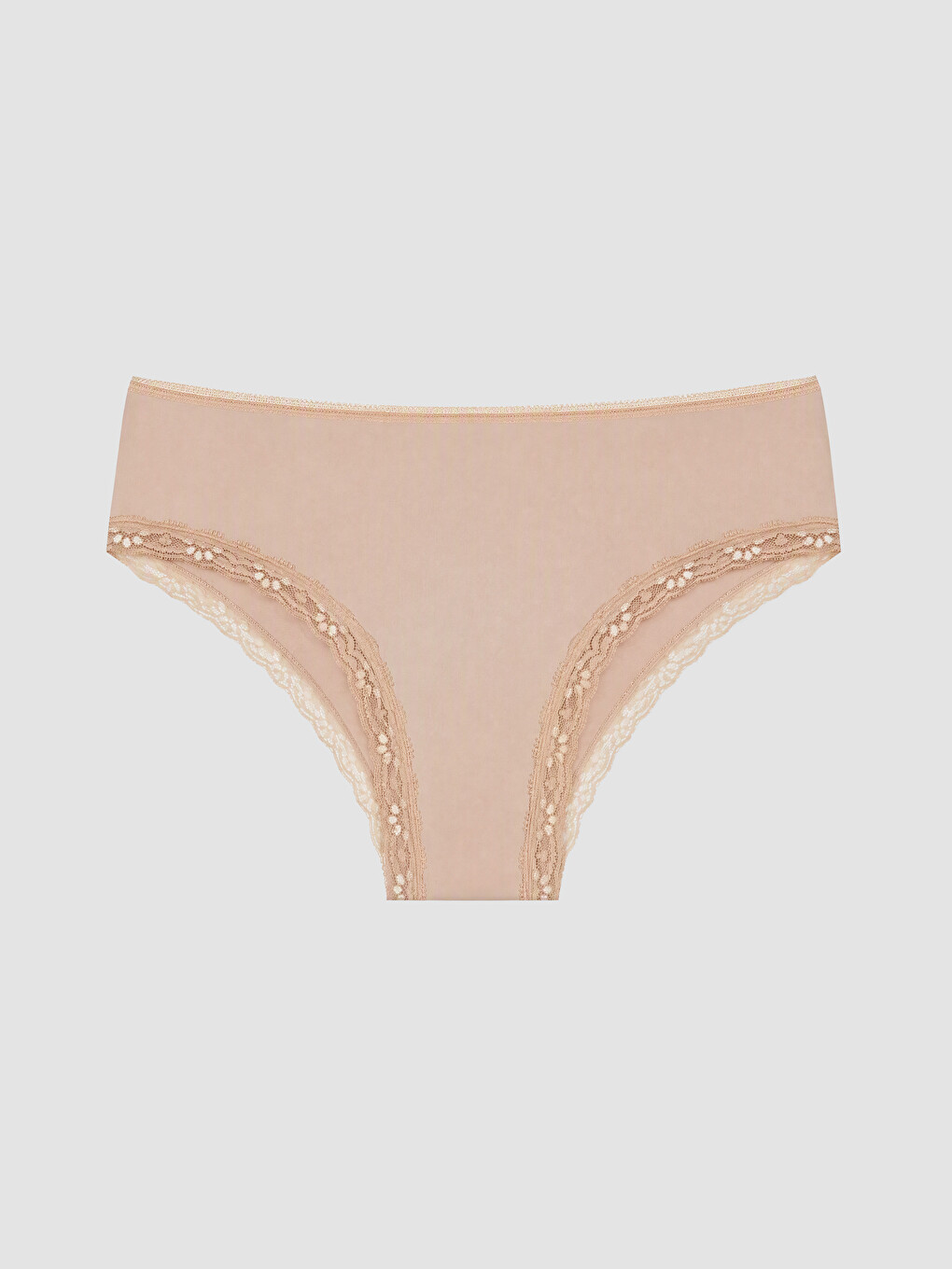 Pembe Dantel Detaylı Brazilian Külot