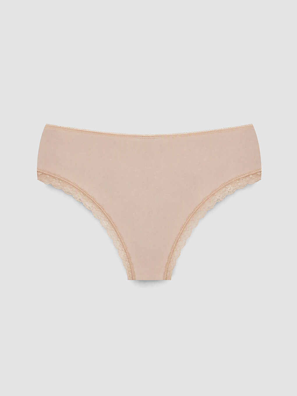 Pembe Dantel Detaylı Brazilian Külot-1