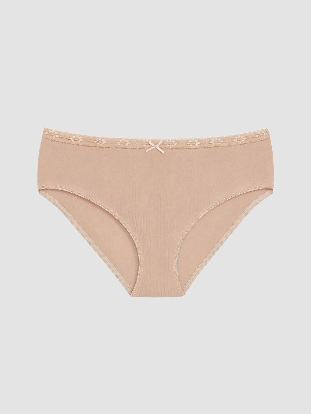Pembe Fiyonk Detaylı Bikini Külot