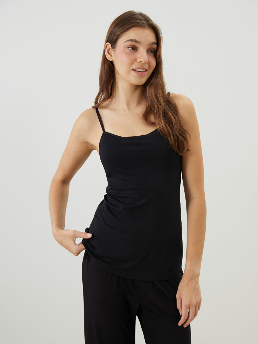 LCW DREAM Sweetheart Neck Strappy Women's Paneled Vest -W50685Z8-CVL