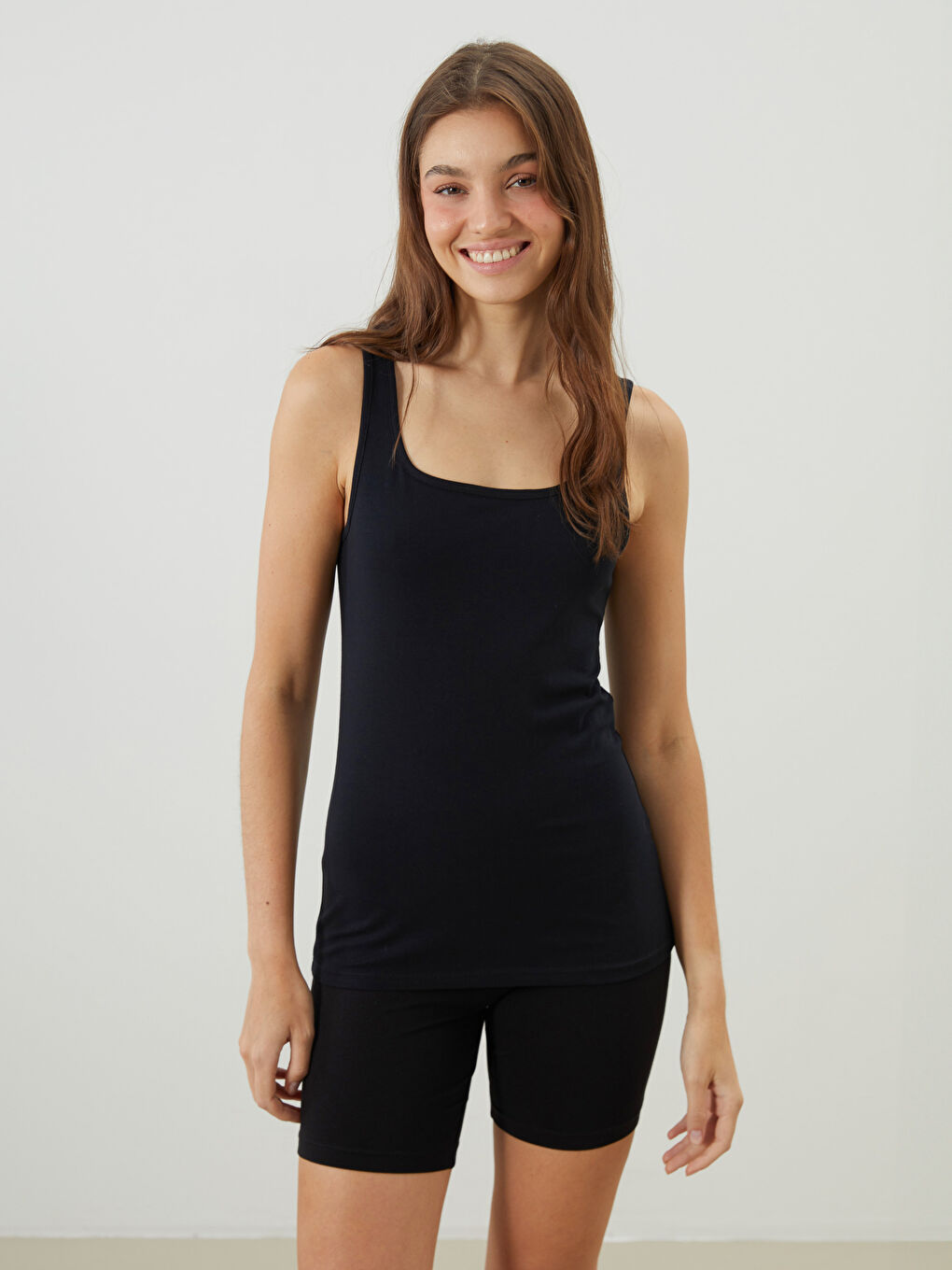 U Neck Women's Tank Top -W50686Z8-CVL