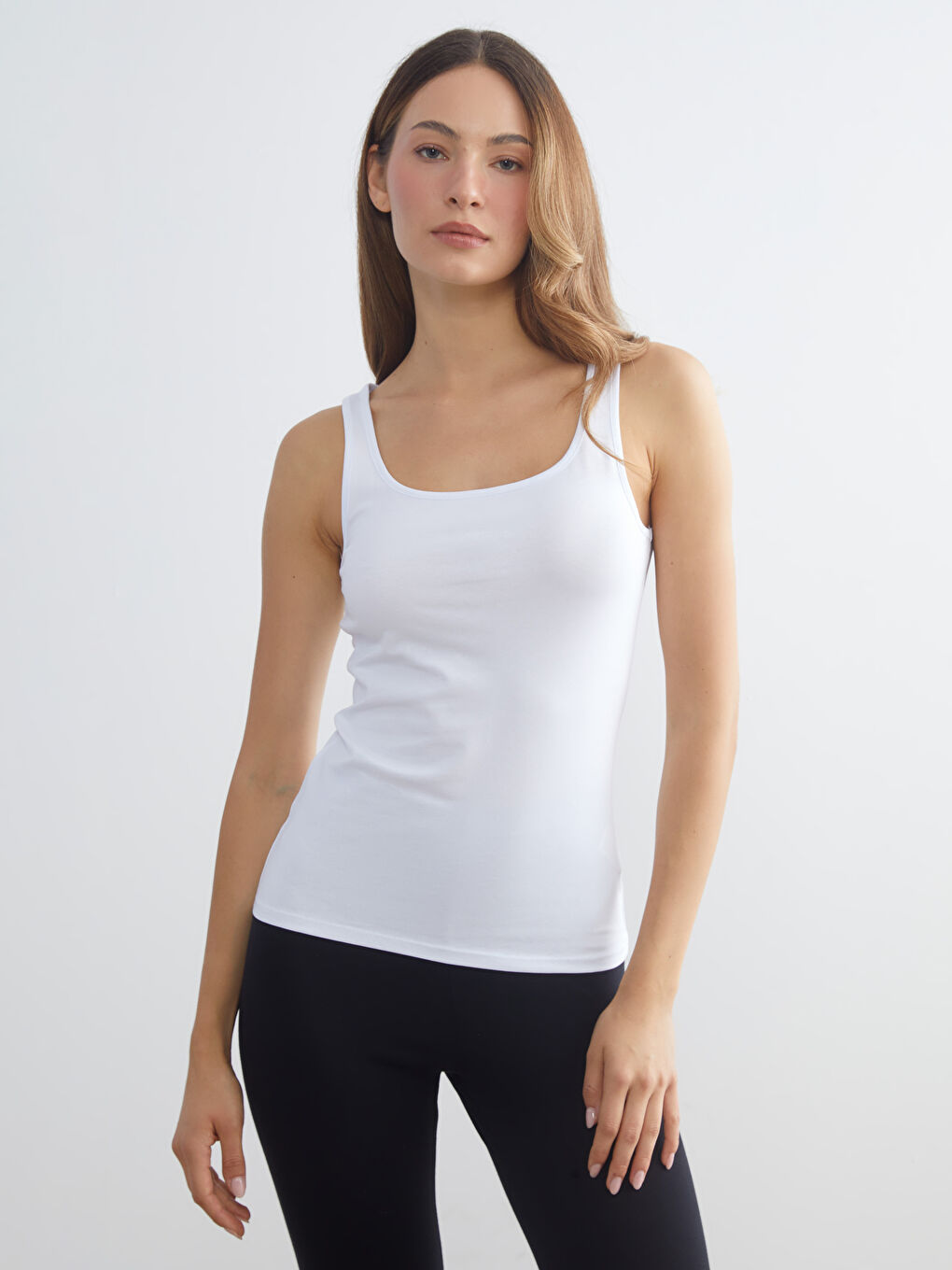 LCW DREAM U Neck Women's Tank Top -W50686Z8-FFB