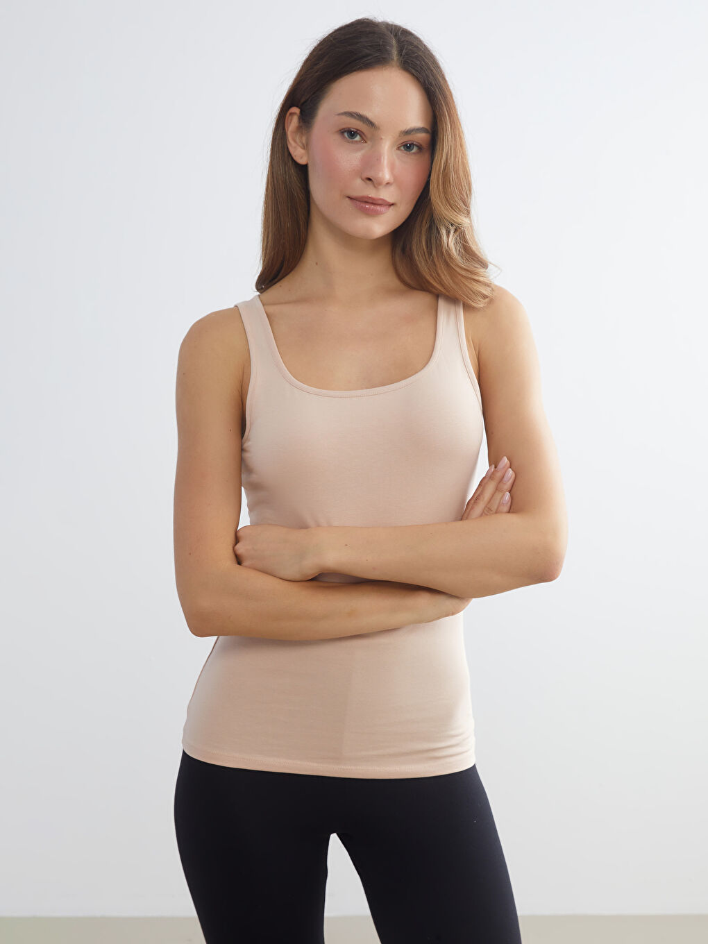 LCW DREAM U Neck Women's Tank Top -W50686Z8-D0P