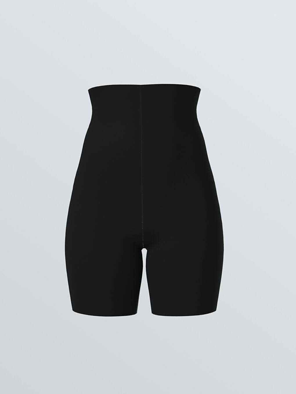 Siyah Yüksek Bel Düz Külot Korse