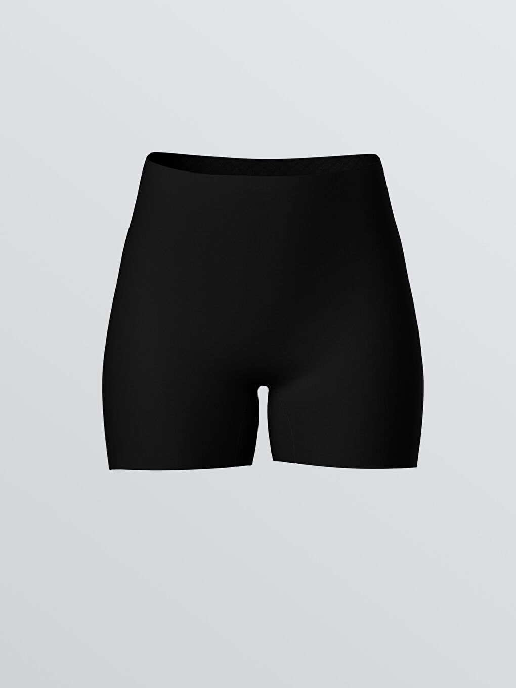 Siyah Yüksek Bel Düz Külot Korse-1