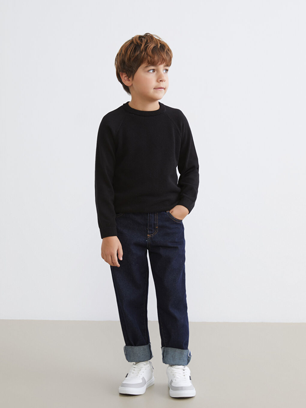 Boy’s Basic Tricot Jumper-1