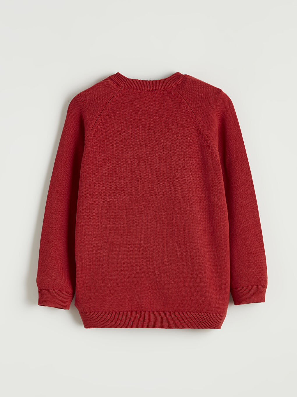 Bordo Erkek Çocuk Basic Triko Kazak-5