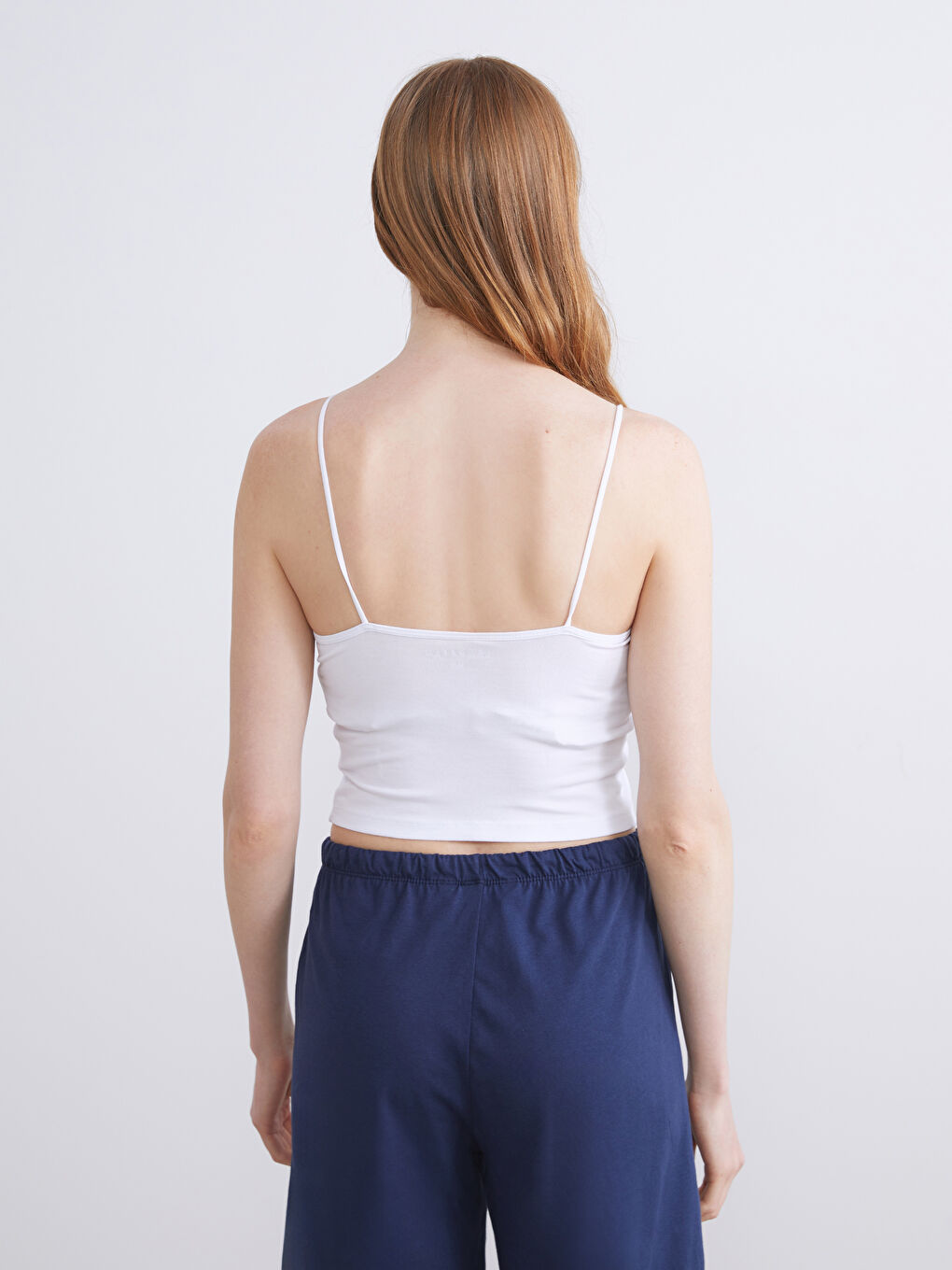 Майка з квадратним коміром і ремінцями для жінок-3