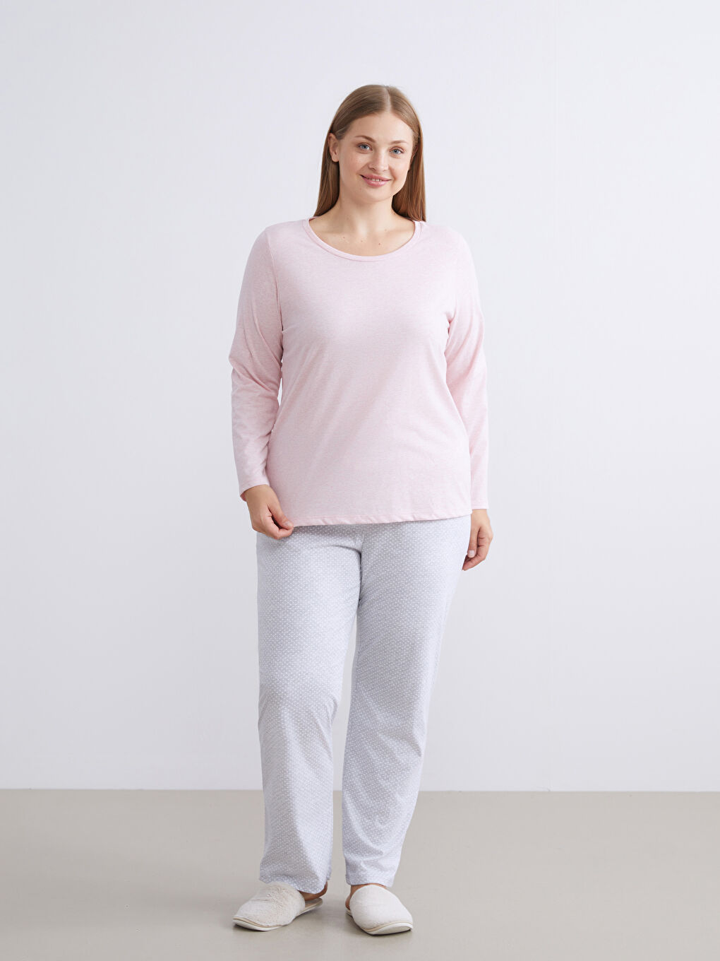 Crew Neck Women's Pyjama Set-1