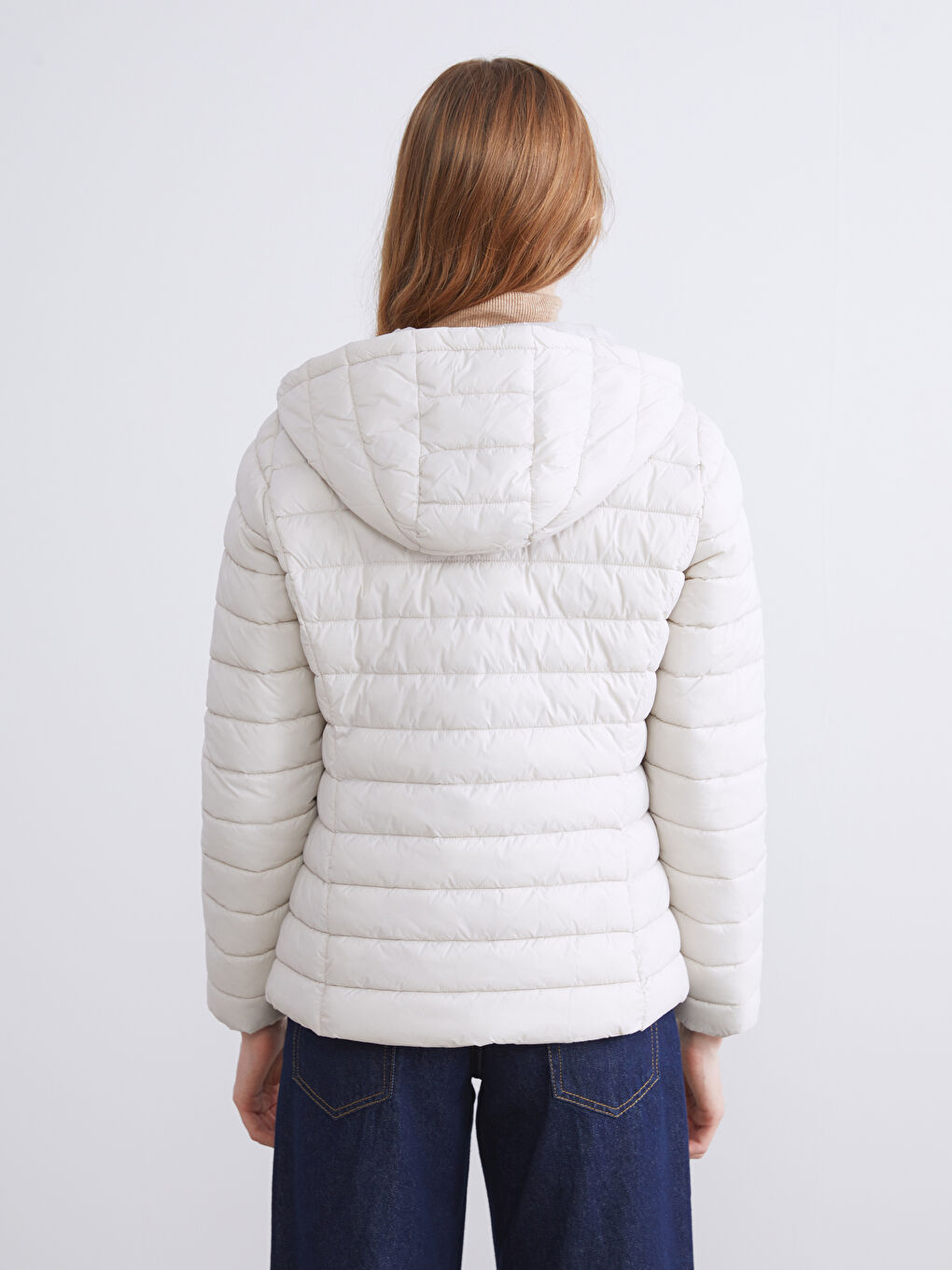 LCWAIKIKI Classic Hooded Women's Puffer Coat -W50790Z8-CSW