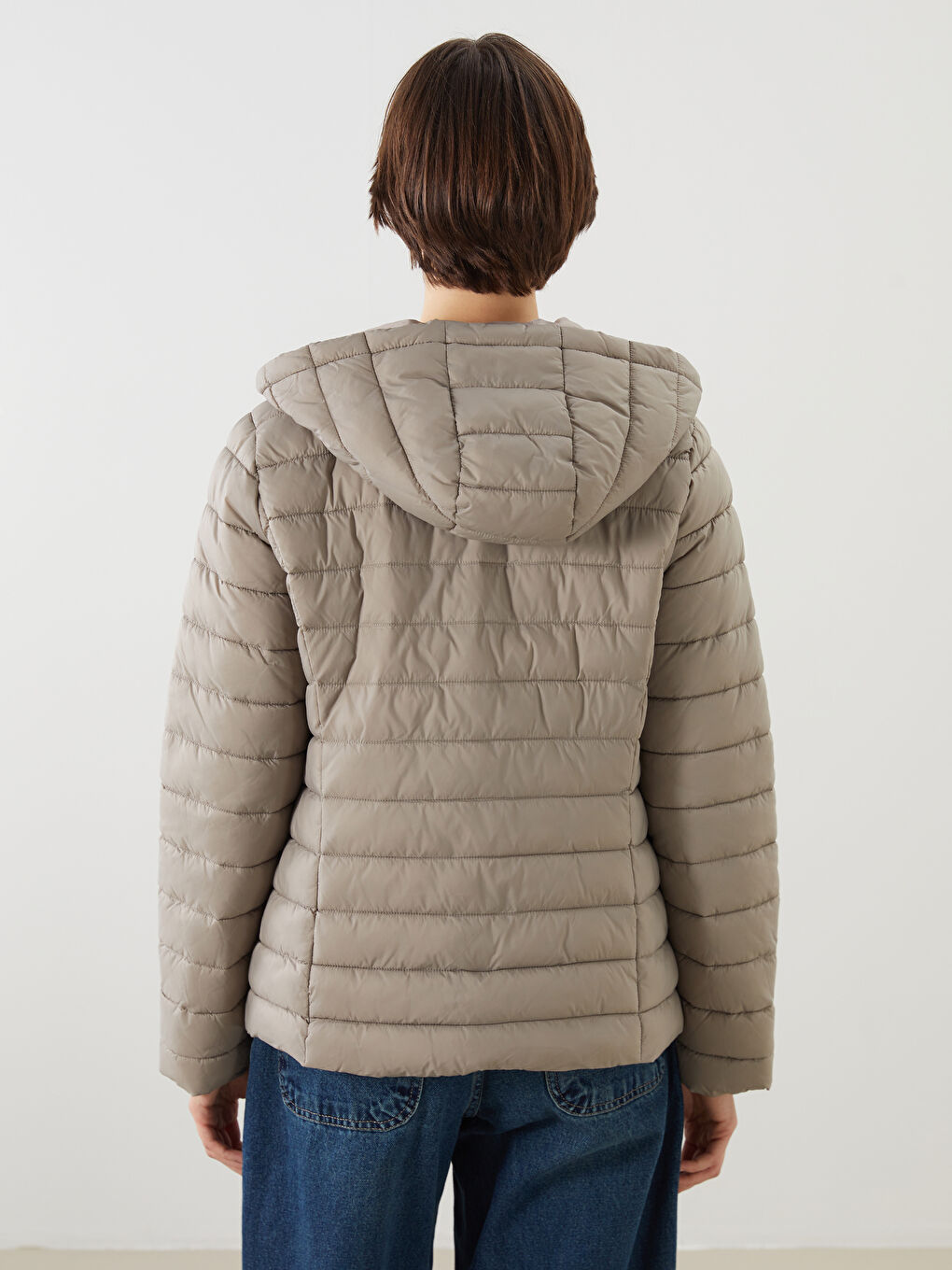 LCWAIKIKI Classic Hooded Women's Puffer Coat -W50790Z8-CTC