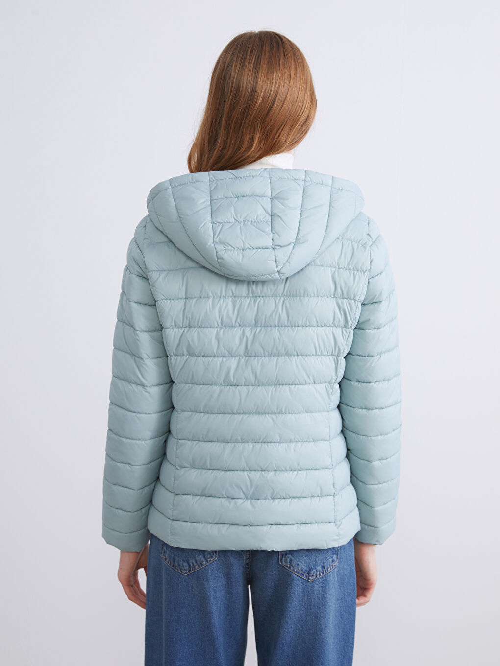 LCWAIKIKI Classic Hooded Women's Puffer Coat -W50790Z8-KTE