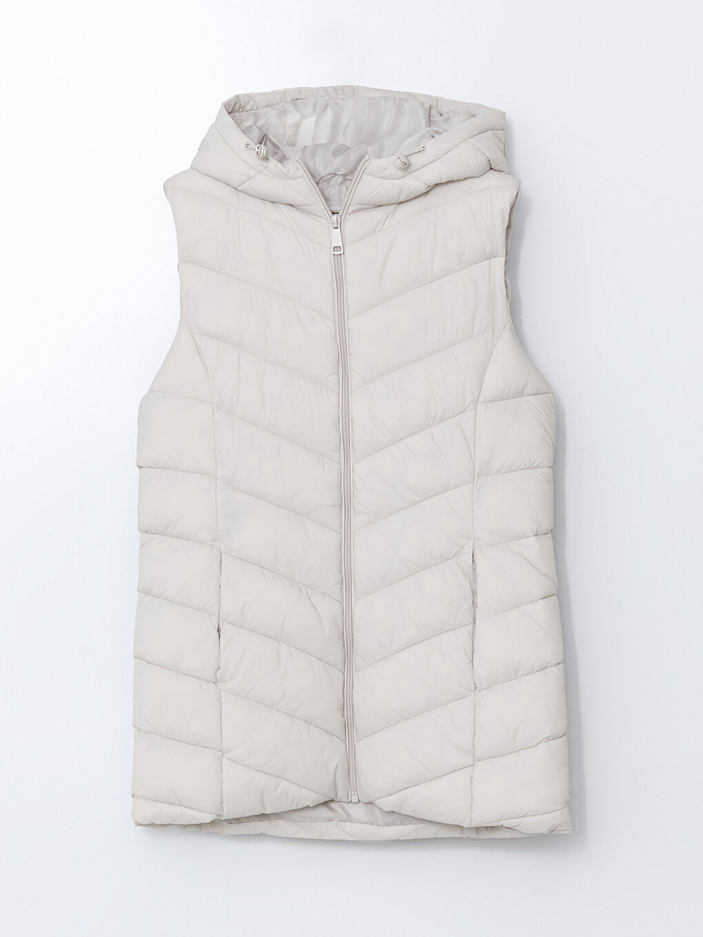 LCWAIKIKI Classic Hooded Women's Puffer Gilet -W50793Z8-CSW