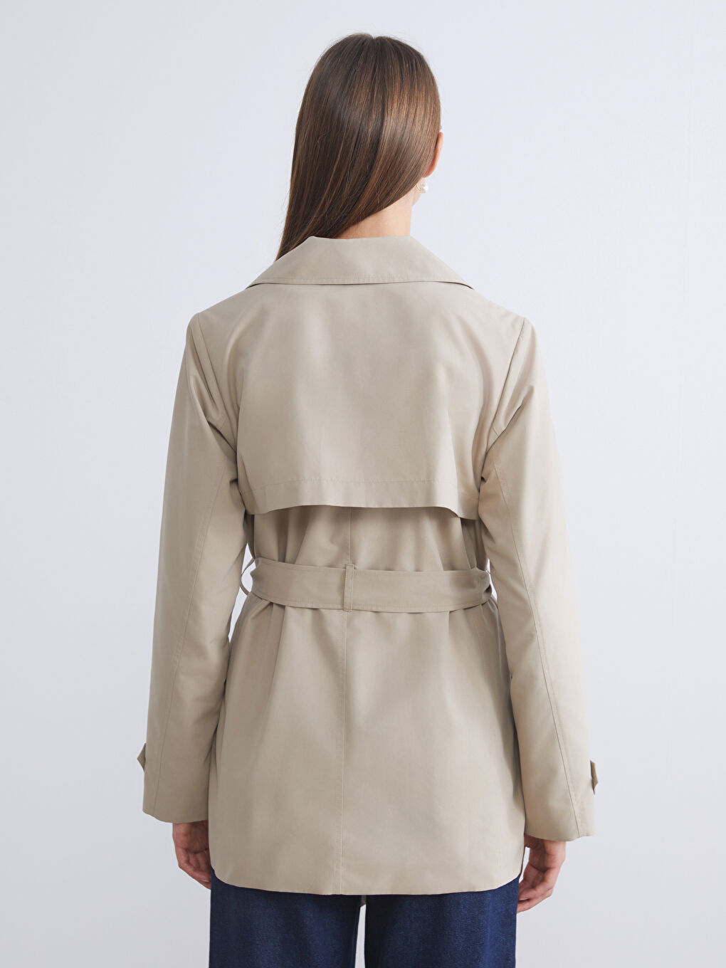 LCWAIKIKI Classic Jacket Neck Women's Trenchcoat -W50796Z8-FGP