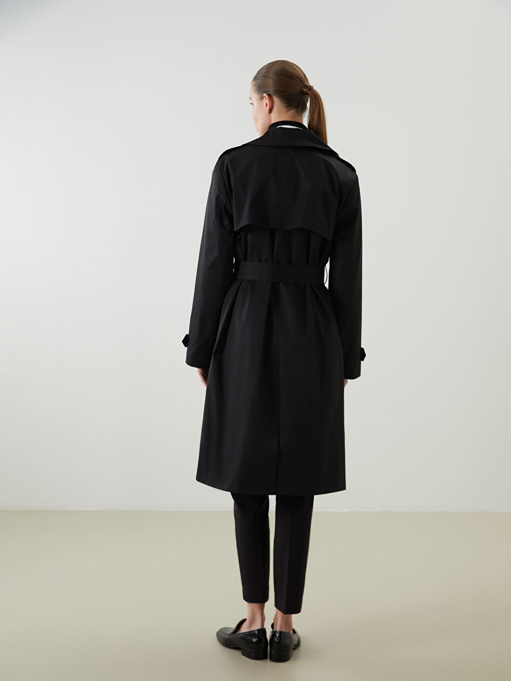 LCWAIKIKI Classic Jacket Neck Women's Trenchcoat -W50797Z8-CVL