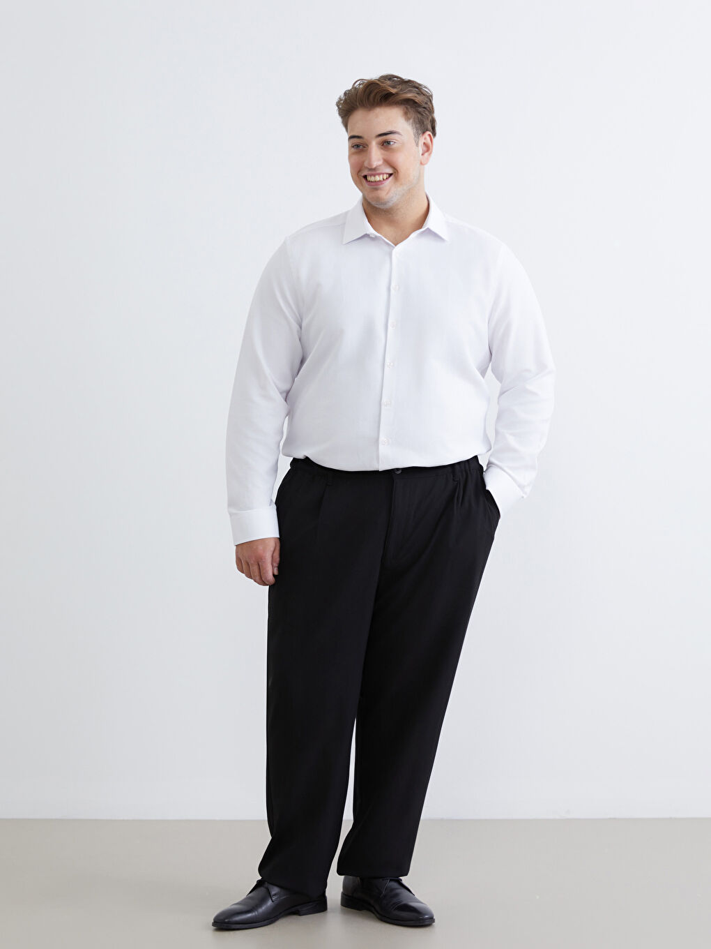 ерлерге арналған тар пішім ұзын жең добби матасы жейде-9