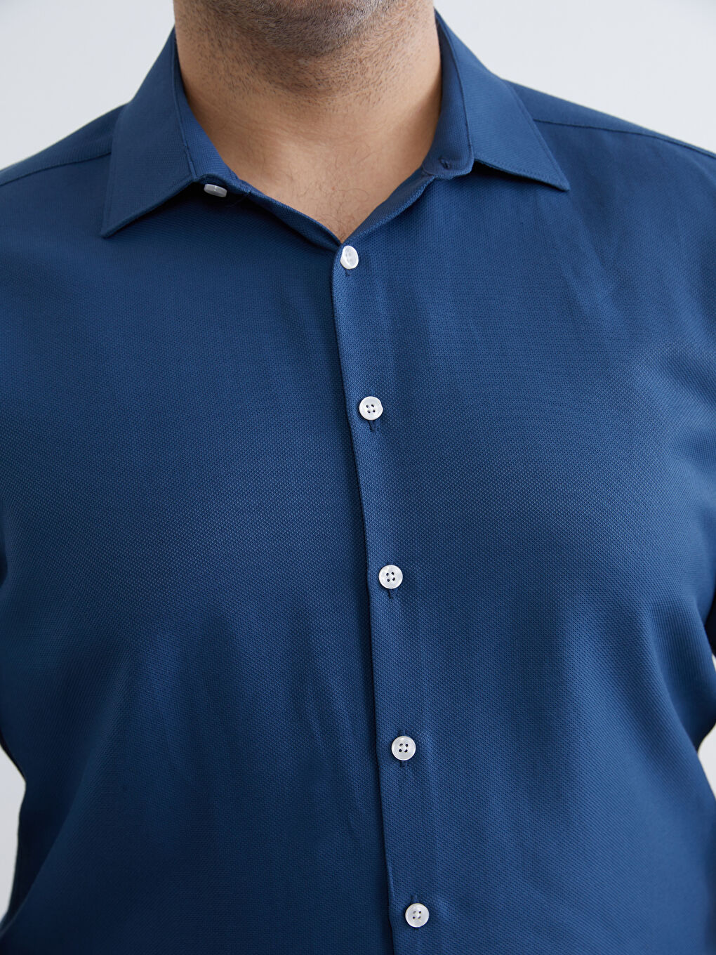 ерлерге арналған тар пішім ұзын жең добби матасы жейде-10