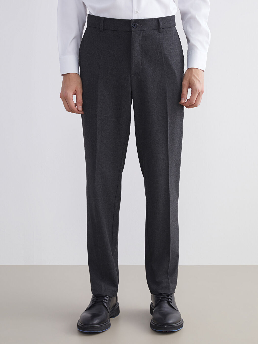 Antrasit Standart Kalıp Erkek Pantolon-1
