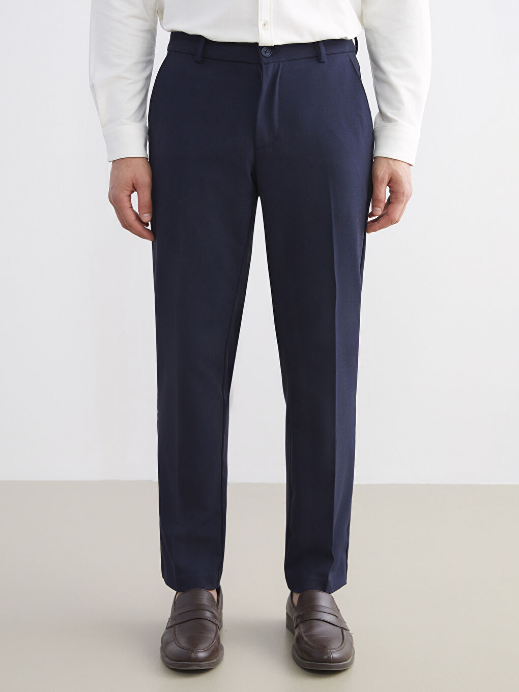 Lacivert Standart Kalıp Erkek Pantolon-2