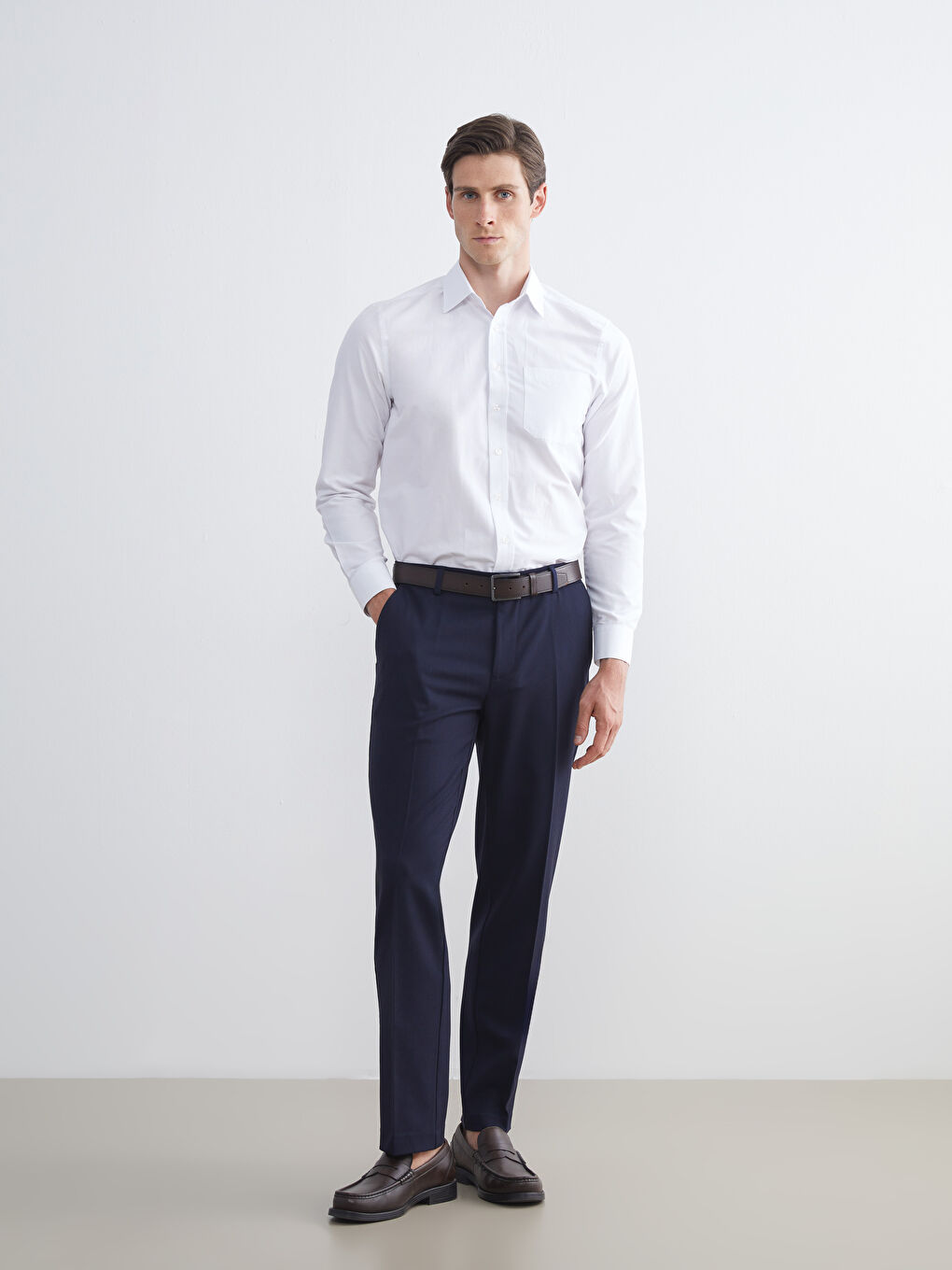 Lacivert Standart Kalıp Erkek Pantolon