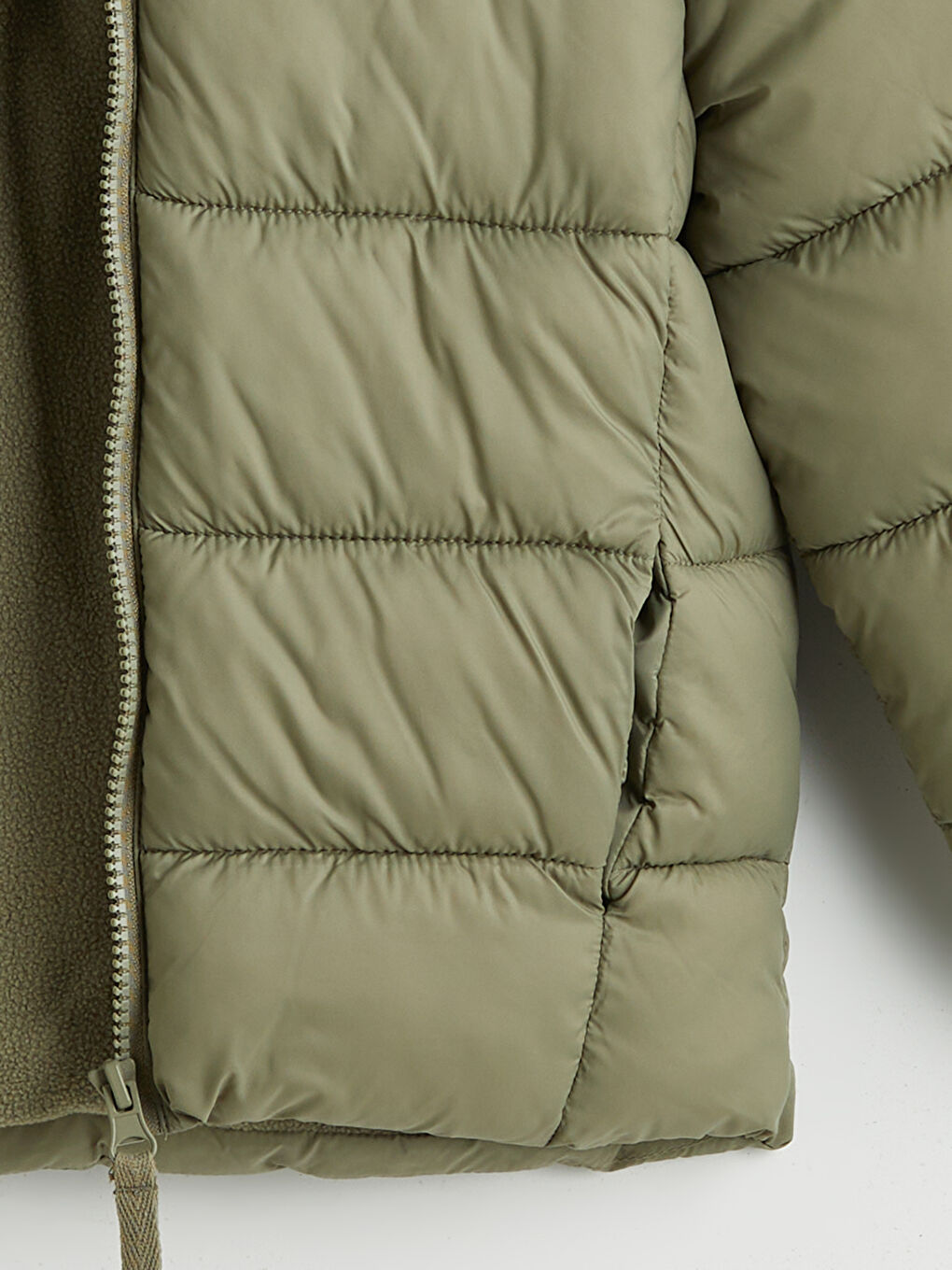 LCW baby Hooded Boys' Puffer Coat -W50816Z1-GW9