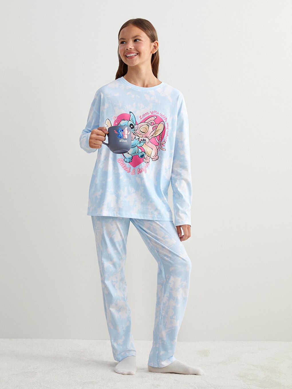 LCW Kids Girl BLUE Pyjama Set -W50822Z4-LQQ