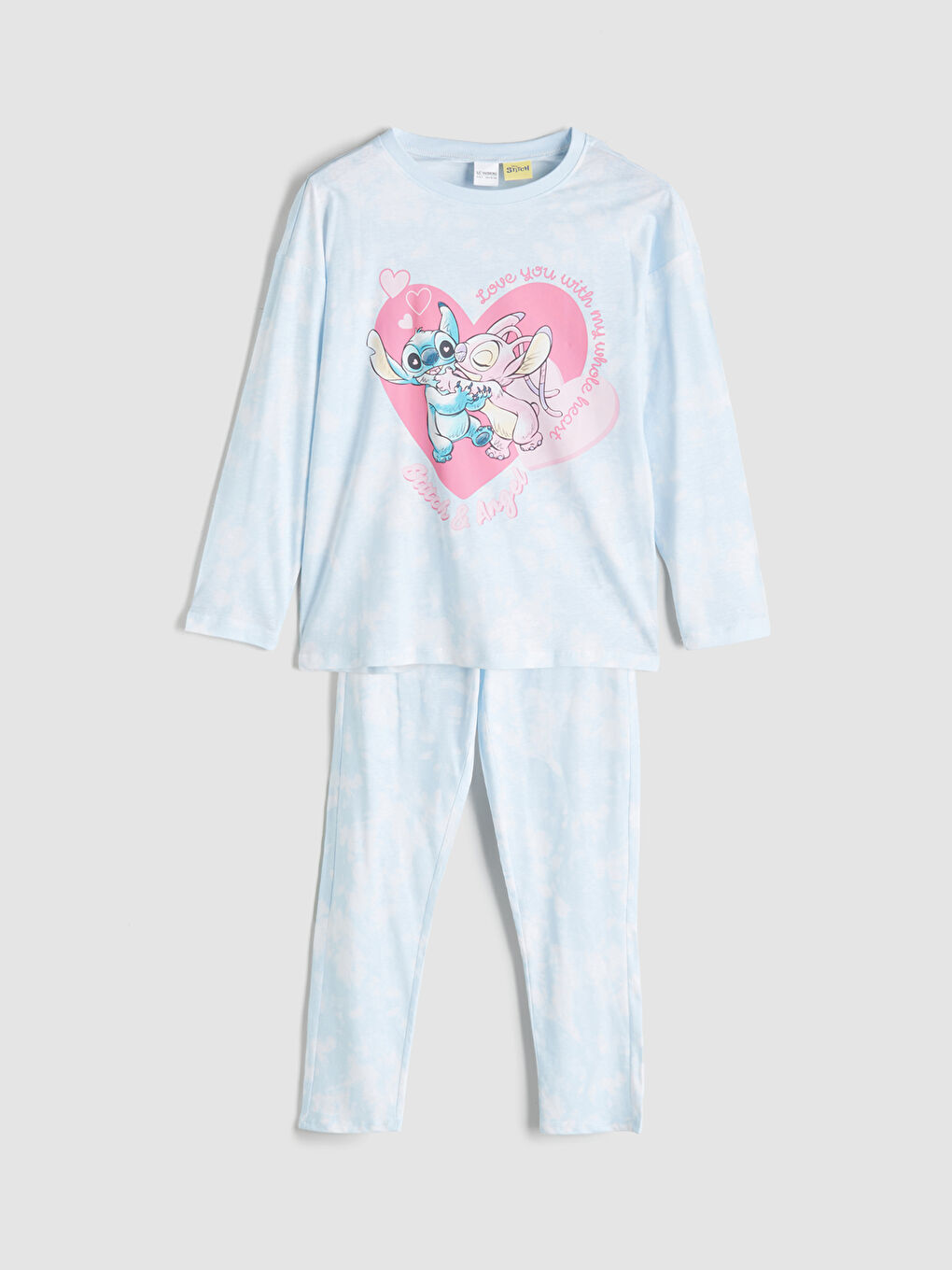 LCW Kids Girl BLUE Pyjama Set -W50822Z4-LQQ