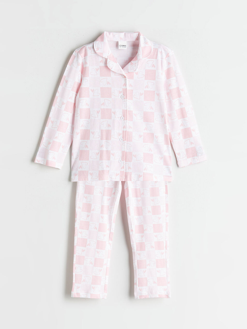 LCW Kids سێتی بیجامە په‌مه‌یی کچ -W50829Z1-LT4