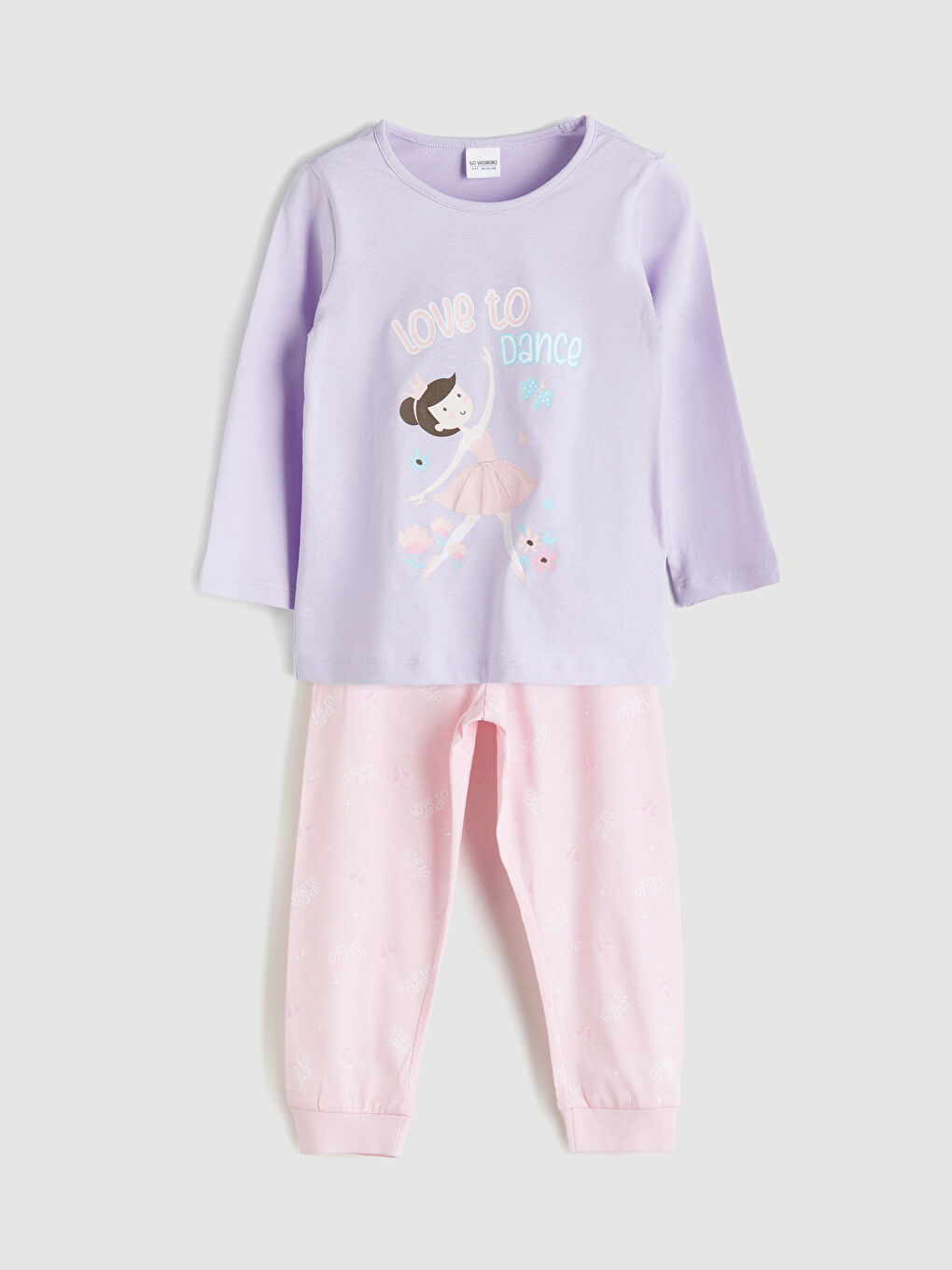 LCW Kids سێتی بیجامە ئه‌رخه‌وانی كاڵ کچ -W50835Z1-G0W
