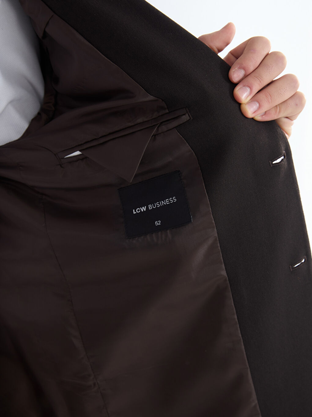 Kahverengi Standart Kalıp Erkek Blazer Ceket-3