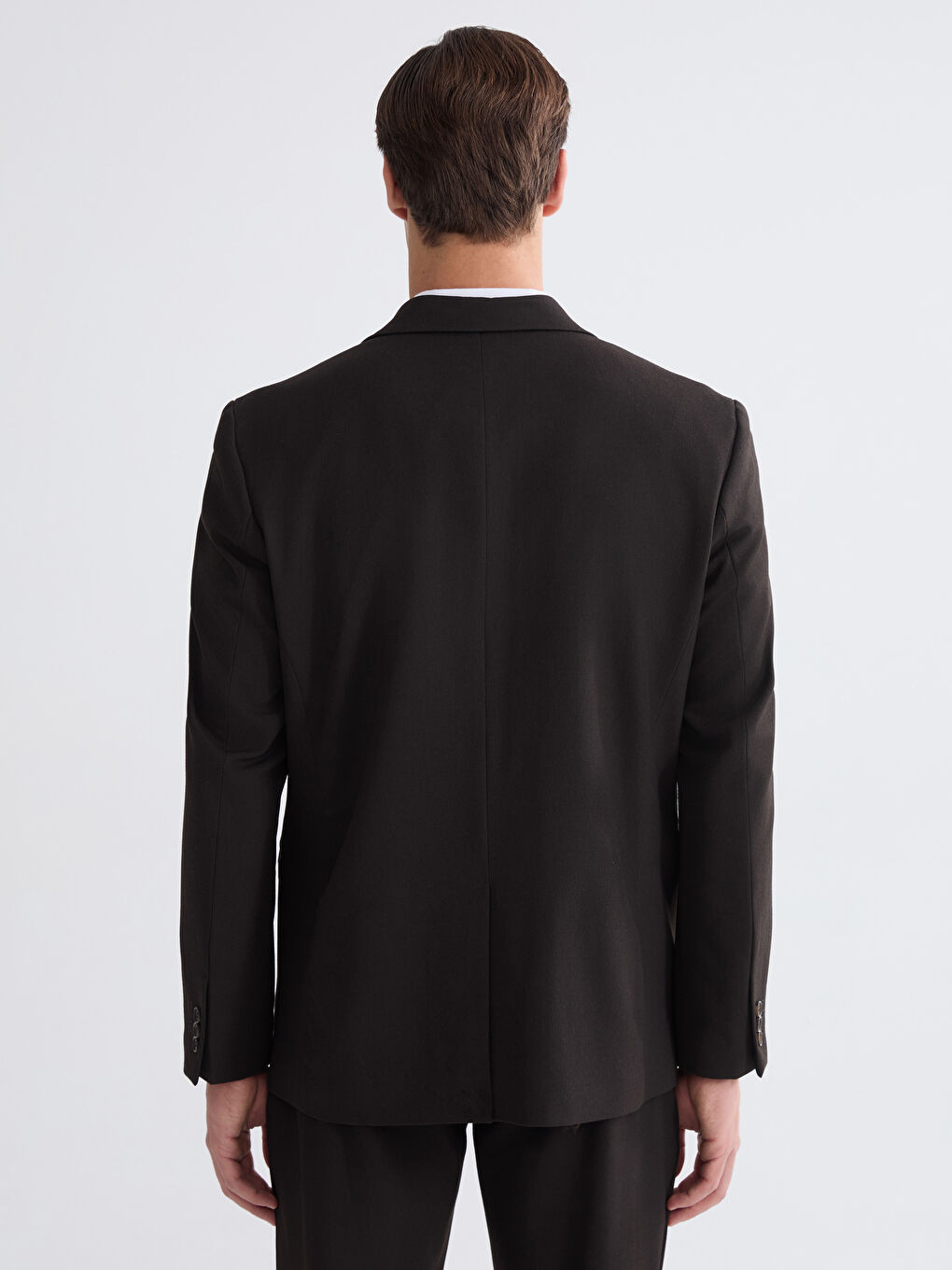 Kahverengi Standart Kalıp Erkek Blazer Ceket-4