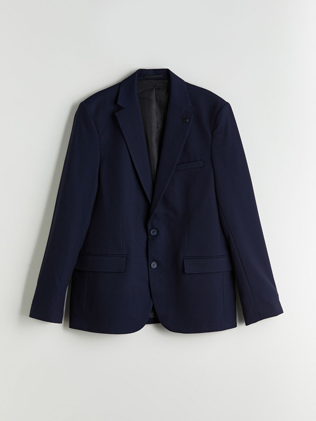 Lacivert Standart Kalıp Erkek Blazer Ceket-4