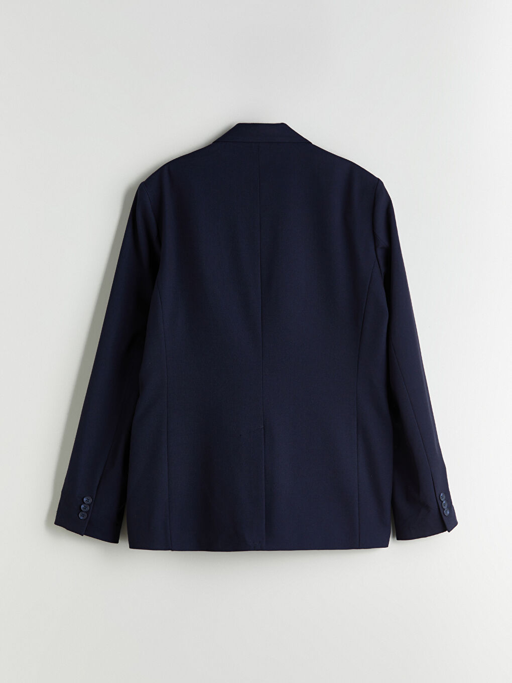 Lacivert Standart Kalıp Erkek Blazer Ceket-5